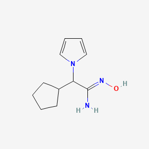 (Z)-2-cyclopentyl-N'-hydroxy-2-(1H-pyrrol-1-yl)acetimidamide