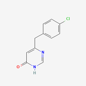 molecular formula C11H9ClN2O B1487161 6-(4-Chlorobenzyl)pyrimidin-4-ol CAS No. 2092264-30-5
