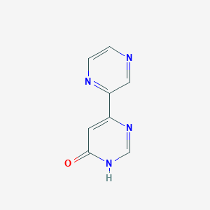 molecular formula C8H6N4O B1487162 6-(Pyrazin-2-yl)pyrimidin-4-ol CAS No. 1936233-63-4