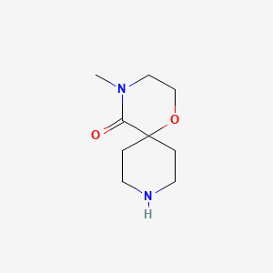 molecular formula C9H16N2O2 B14871620 4-Methyl-1-oxa-4,9-diazaspiro[5.5]undecan-5-one 