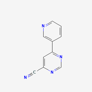 6-(Pyridin-3-yl)pyrimidine-4-carbonitrile