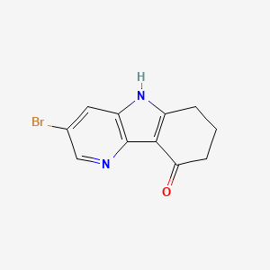 molecular formula C11H9BrN2O B1487168 3-Bromo-7,8-dihydro-5H-pyrido[3,2-b]indol-9(6H)-one CAS No. 2231675-60-6
