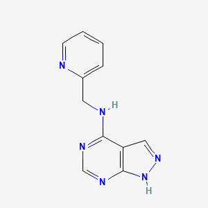 N-(pyridin-2-ylmethyl)-1H-pyrazolo[3,4-d]pyrimidin-4-amine