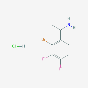 molecular formula C8H9BrClF2N B1487169 1-(2-Bromo-3,4-difluorophenyl)ethanamine hydrochloride CAS No. 2231673-01-9