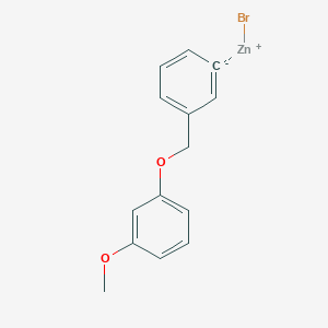 3-(3-Methoxyphenoxymethyl)phenylZinc bromide