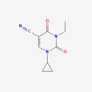 1-Cyclopropyl-3-ethyl-2,4-dioxo-1,2,3,4-tetrahydropyrimidine-5-carbonitrile