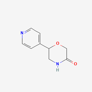 molecular formula C9H10N2O2 B14871698 6-(Pyridin-4-yl)morpholin-3-one 