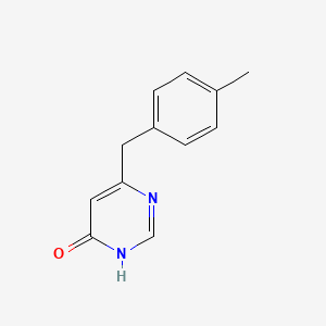 molecular formula C12H12N2O B1487172 6-(4-Methylbenzyl)pyrimidin-4-ol CAS No. 2092062-94-5