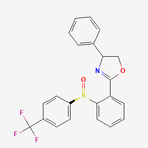 4-phenyl-2-[2-[(R)-[4-(trifluoromethyl)phenyl]sulfinyl]phenyl]-4,5-dihydro-1,3-oxazole