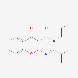 molecular formula C18H20N2O3 B14871722 3-butyl-2-isopropyl-3H-chromeno[2,3-d]pyrimidine-4,5-dione 