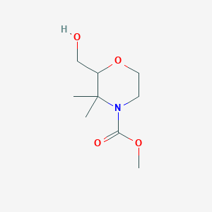 Methyl 2-(hydroxymethyl)-3,3-dimethylmorpholine-4-carboxylate