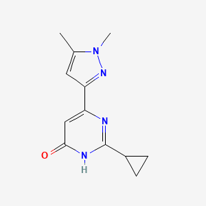 2-cyclopropyl-6-(1,5-dimethyl-1H-pyrazol-3-yl)pyrimidin-4-ol