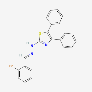 (E)-2-(2-(2-bromobenzylidene)hydrazinyl)-4,5-diphenylthiazole