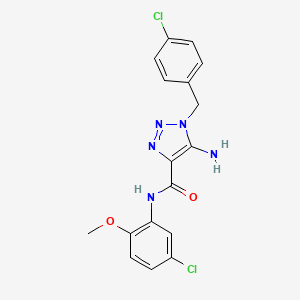 5-amino-1-(4-chlorobenzyl)-N-(5-chloro-2-methoxyphenyl)-1H-1,2,3-triazole-4-carboxamide