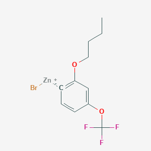 (2-n-Butyloxy-4-(trifluoromethoxy)phenyl)Zinc bromide