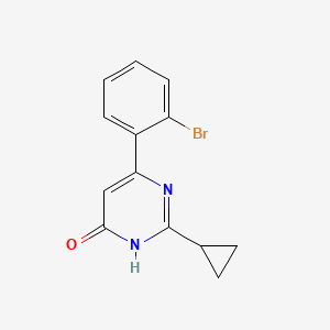 6-(2-Bromophenyl)-2-cyclopropylpyrimidin-4-ol