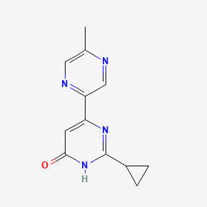 2-Cyclopropyl-6-(5-methylpyrazin-2-yl)pyrimidin-4-ol