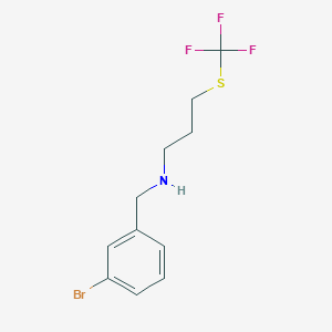 (3-Bromo-benzyl)-(3-trifluoromethylsulfanyl-propyl)-amine