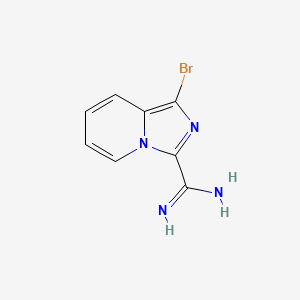 1-Bromoimidazo[1,5-a]pyridine-3-carboximidamide