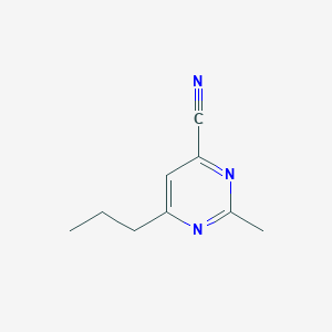 2-Methyl-6-propylpyrimidine-4-carbonitrile