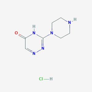 3-(piperazin-1-yl)-1,2,4-triazin-5(4H)-one hydrochloride