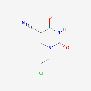 1-(2-Chloroethyl)-2,4-dioxo-1,2,3,4-tetrahydropyrimidine-5-carbonitrile