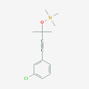 [3-(3-Chloro-phenyl)-1,1-dimethyl-prop-2-ynyloxy]-trimethyl-silane