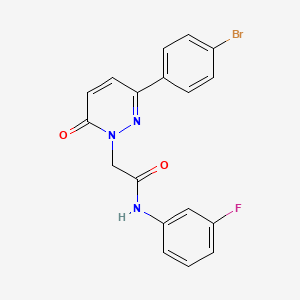 2-(3-(4-bromophenyl)-6-oxopyridazin-1(6H)-yl)-N-(3-fluorophenyl)acetamide