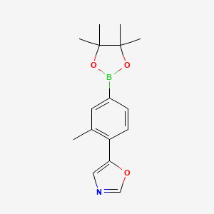 5-[2-Methyl-4-(4,4,5,5-tetramethyl-[1,3,2]dioxaborolan-2-yl)-phenyl]-oxazole