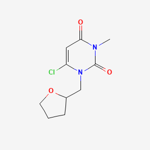 6-chloro-3-methyl-1-((tetrahydrofuran-2-yl)methyl)pyrimidine-2,4(1H,3H)-dione