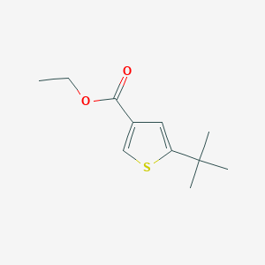 molecular formula C11H16O2S B14871934 Ethyl 5-(tert-butyl)thiophene-3-carboxylate 