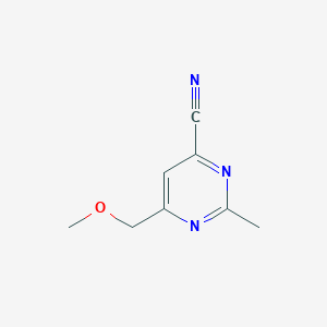 6-(Methoxymethyl)-2-methylpyrimidine-4-carbonitrile