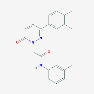 2-(3-(3,4-dimethylphenyl)-6-oxopyridazin-1(6H)-yl)-N-(m-tolyl)acetamide