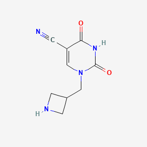 molecular formula C9H10N4O2 B14871953 1-(Azetidin-3-ylmethyl)-2,4-dioxo-1,2,3,4-tetrahydropyrimidine-5-carbonitrile 