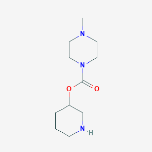 molecular formula C11H21N3O2 B14871980 Piperidin-3-yl 4-methylpiperazine-1-carboxylate 