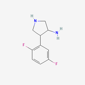 4-(2,5-Difluorophenyl)pyrrolidin-3-amine