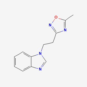 1-[2-(5-methyl-1,2,4-oxadiazol-3-yl)ethyl]-1H-benzimidazole