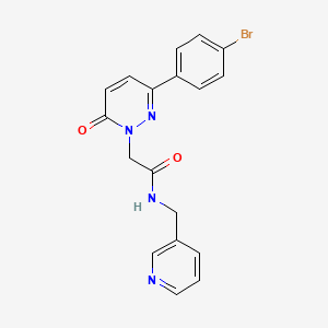 molecular formula C18H15BrN4O2 B14872017 2-(3-(4-bromophenyl)-6-oxopyridazin-1(6H)-yl)-N-(pyridin-3-ylmethyl)acetamide 