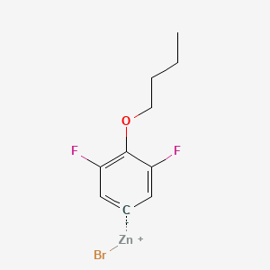 (4-n-Butyloxy-3,5-difluorophenyl)Zinc bromide