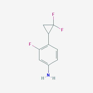 3-Fluoro-4-(2,2-difluorocyclopropyl)benzenamine
