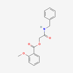 molecular formula C17H17NO4 B14872043 2-(Benzylamino)-2-oxoethyl 2-methoxybenzoate 