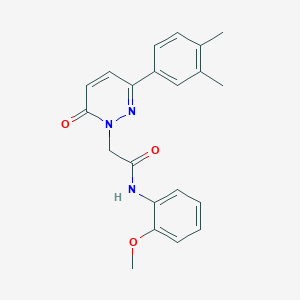 2-(3-(3,4-dimethylphenyl)-6-oxopyridazin-1(6H)-yl)-N-(2-methoxyphenyl)acetamide