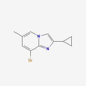 molecular formula C11H11BrN2 B14872067 8-Bromo-2-cyclopropyl-6-methylimidazo[1,2-a]pyridine 