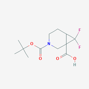 3-(Tert-butoxycarbonyl)-7,7-difluoro-3-azabicyclo[4.1.0]heptane-1-carboxylic acid