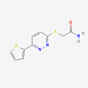 2-((6-(Thiophen-2-yl)pyridazin-3-yl)thio)acetamide