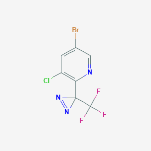 B1487210 5-Bromo-3-chloro-2-(3-(trifluoromethyl)-3H-diazirin-3-yl)pyridine CAS No. 2231673-49-5