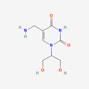 5-(aminomethyl)-1-(1,3-dihydroxypropan-2-yl)pyrimidine-2,4(1H,3H)-dione