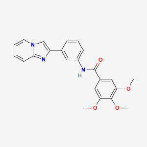 N-(3-(imidazo[1,2-a]pyridin-2-yl)phenyl)-3,4,5-trimethoxybenzamide