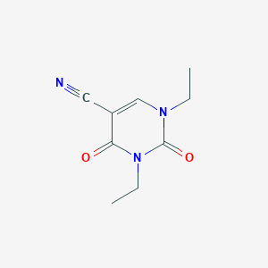 molecular formula C9H11N3O2 B14872138 1,3-Diethyl-2,4-dioxo-1,2,3,4-tetrahydropyrimidine-5-carbonitrile 