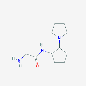 2-amino-N-(2-(pyrrolidin-1-yl)cyclopentyl)acetamide